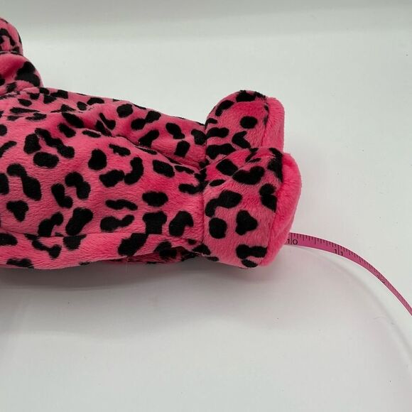 Zardi Pink and Black Leopard Print Plush Bear - Picture 5 of 6